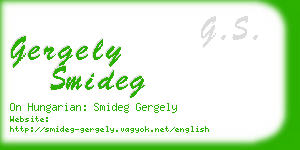 gergely smideg business card